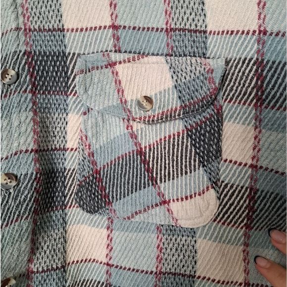 Casual Plaid Button Down Shirt for Women - Picture 5 of 7